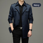 🎁Today's Special: 65% OFF|Men's Double-Breasted Windproof Trench Coat