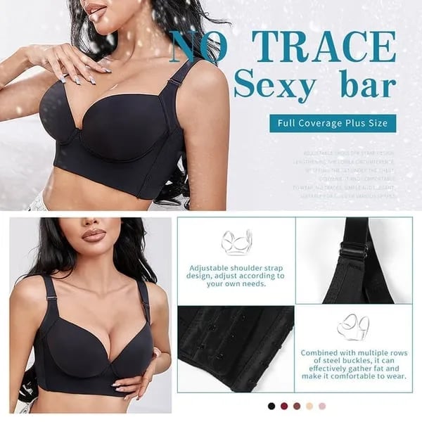 🏆HOT SALE 50% OFF🔥Back Smoothing Underwire Push Up Bra