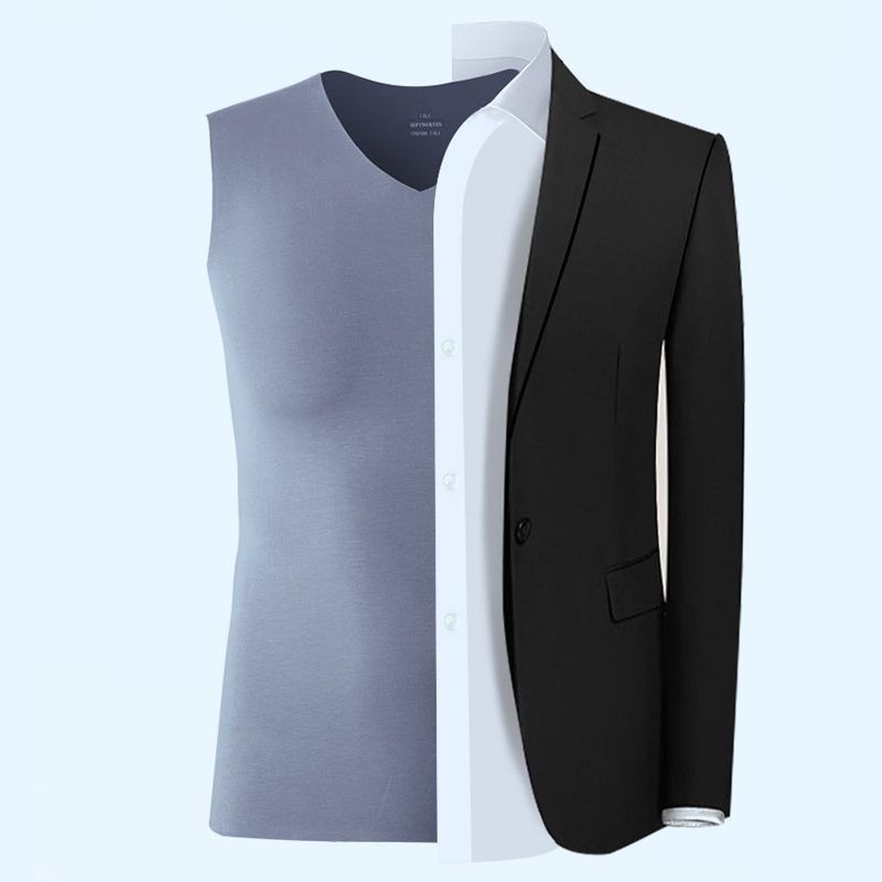 ✨New Arrival⏳✨Men’s V-neck Ice Silk Tank & Shorts 2-piece Set