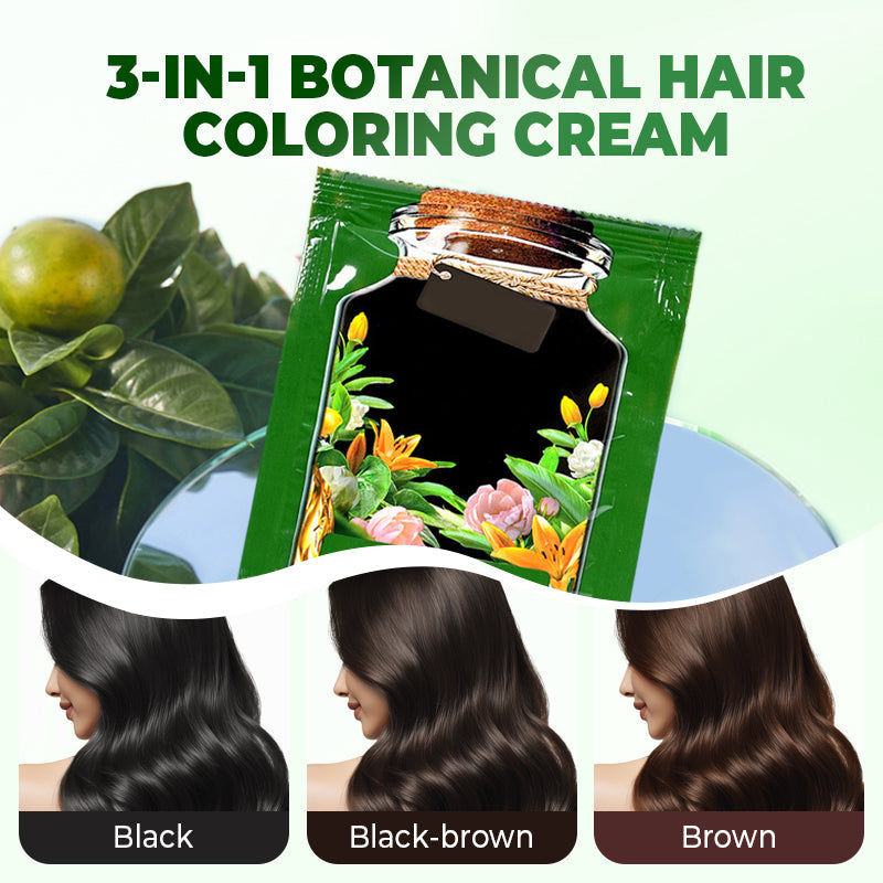 🔥Flash Sale💖 3-In-1 Botanical Hair Coloring Cream