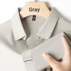 👑Fliwos Men’s Breathable Casual Lapel Wrinkle-free T-shirt