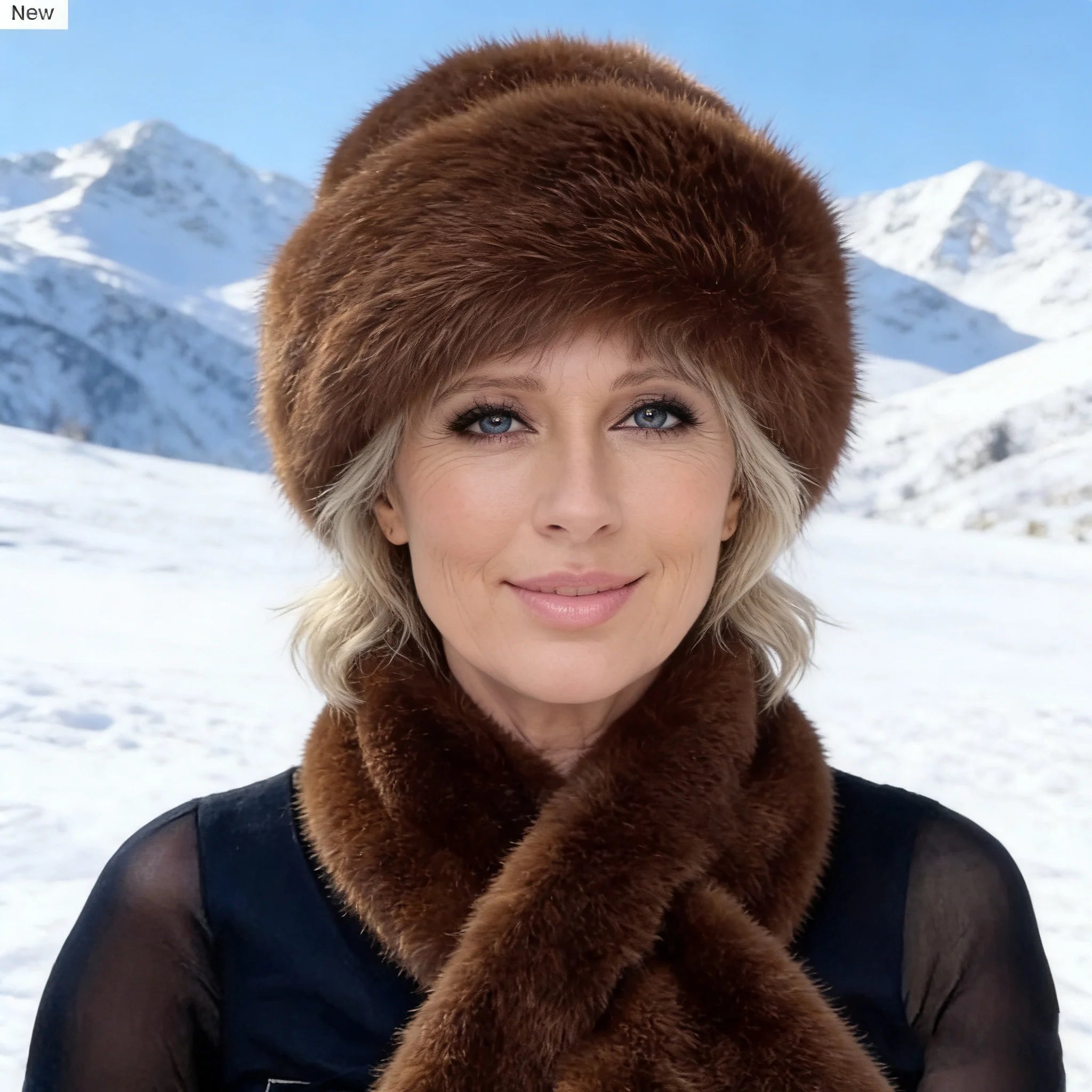 💝Valentine's Day Sale - 50% Off🔥Fluffy Fur Bucket Hat Warm Winter Hat + Free Matching Scarf ⏰