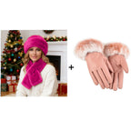 💝Valentine's Day Sale - 50% Off🔥Fluffy Fur Bucket Hat Warm Winter Hat + Free Matching Scarf ⏰