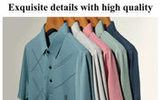 👕 HOT SALE — Men's Ice Silk Stretch Shirt ❄️ Cool & Comfortable