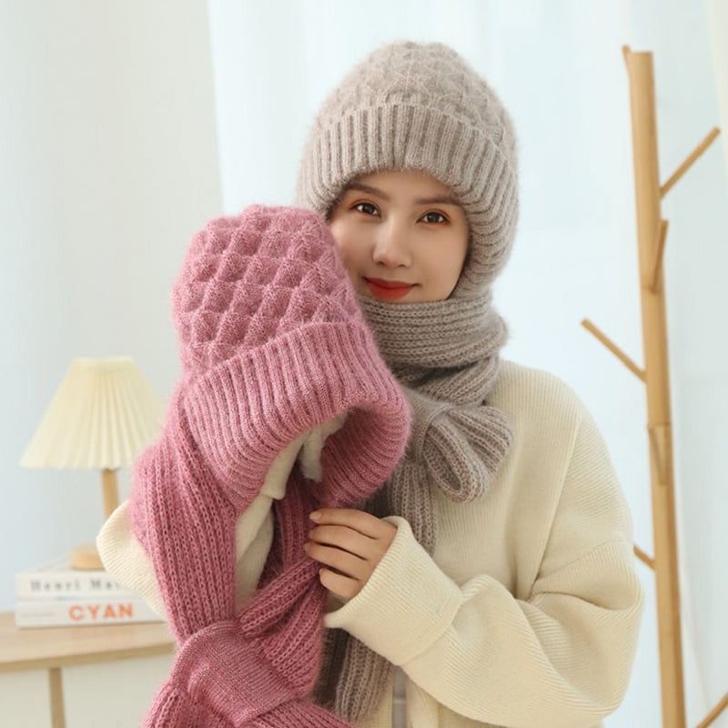 🔥🎅EARLY CHRISTMAS SALE -49% OFF🎄Winter Versatile Knitted Hooded Scarf for Women