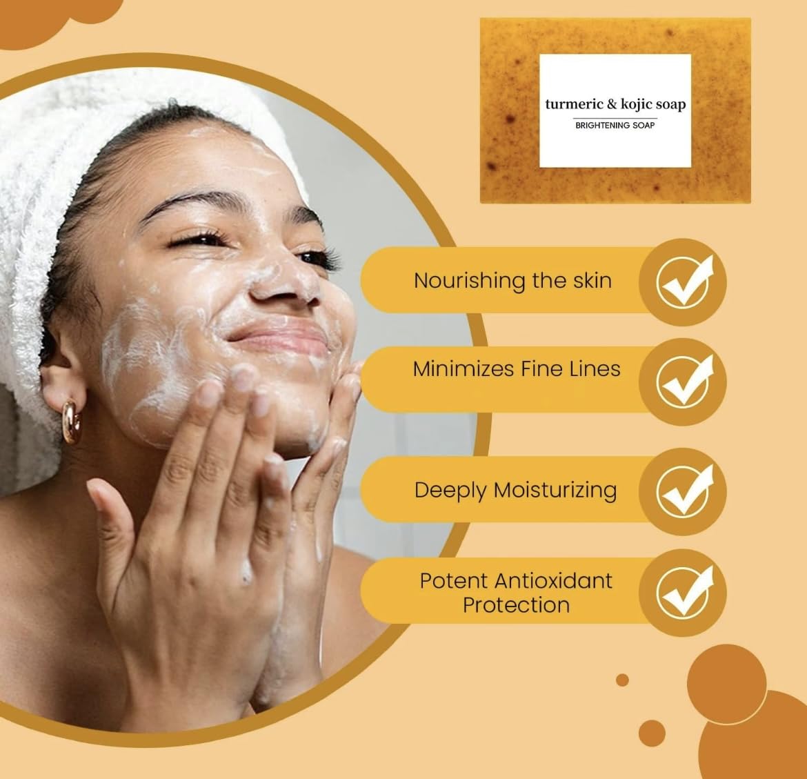 💖 Brightening Lemon, Turmeric & Kojic Acid Skin Soap