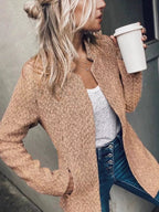 💐Big Sale-49% Off💕Women's Solid Color Pocket Long Sleeve Open Front Coat
