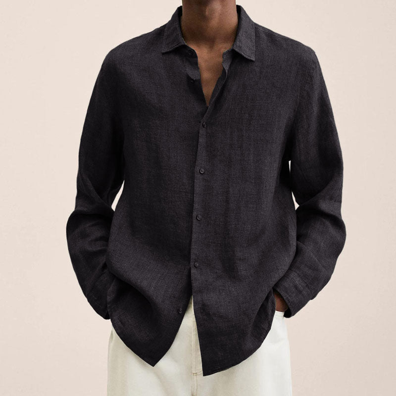 👕Versatile Choice🌞Men's Linen Long Sleeve Shirt👔
