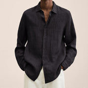 👕Versatile Choice🌞Men's Linen Long Sleeve Shirt👔