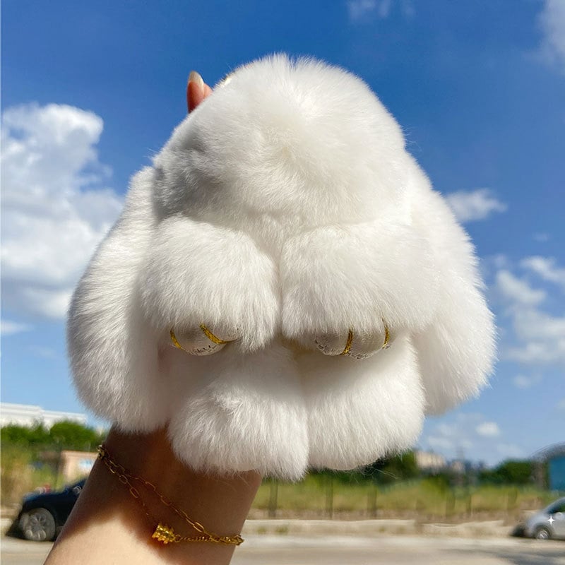 🐰60% OFF NOW! 🏆 Handmade Soft Bunny PomPom Charms – Adorable Design, Premium Yarn & Perfect for Bags/Keys 🎀