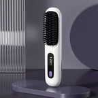 💁‍♀️Wireless Ceramic Hair Straightening Comb – Fast Heating, Anti-Frizz & Tangle-Free Design ✨