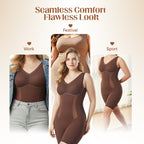 👙 BUY 3 GET 1 FREE! ✨ Tummy Tuck & Hip Lift Traceless One-piece Shapewear – Seamless Design, All-Day Comfort & Instant Slimming Effect 💫