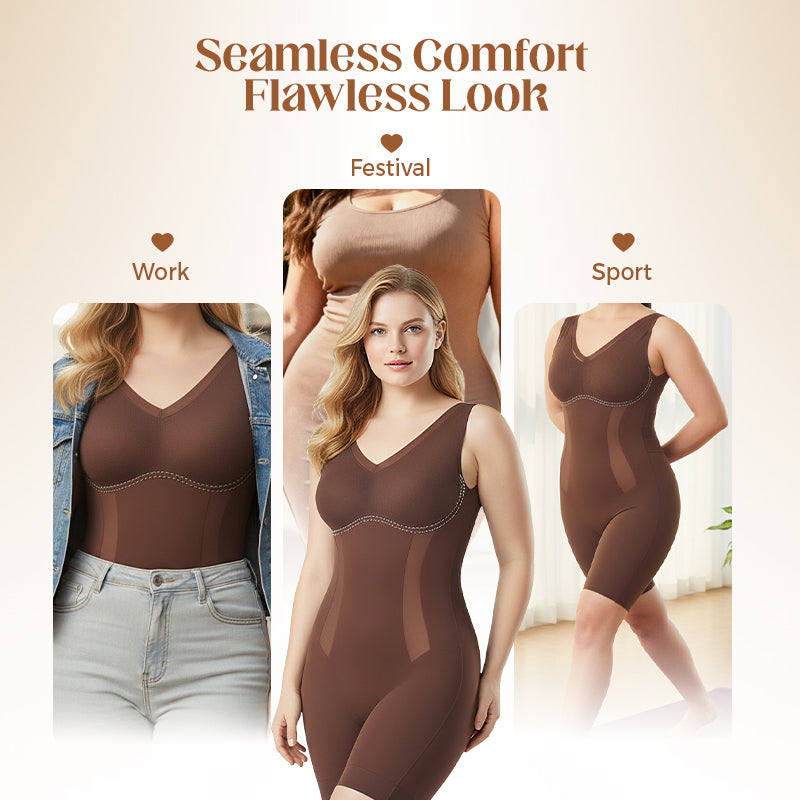 👙 BUY 3 GET 1 FREE! ✨ Tummy Tuck & Hip Lift Traceless One-piece Shapewear – Seamless Design, All-Day Comfort & Instant Slimming Effect 💫