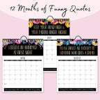 🏆Christmas Pre Sale 49% OFF - Here We F*cking Go Again: 2026 Swear Calendar for Tired-Ass Women