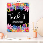 🏆Christmas Pre Sale 49% OFF - Here We F*cking Go Again: 2026 Swear Calendar for Tired-Ass Women