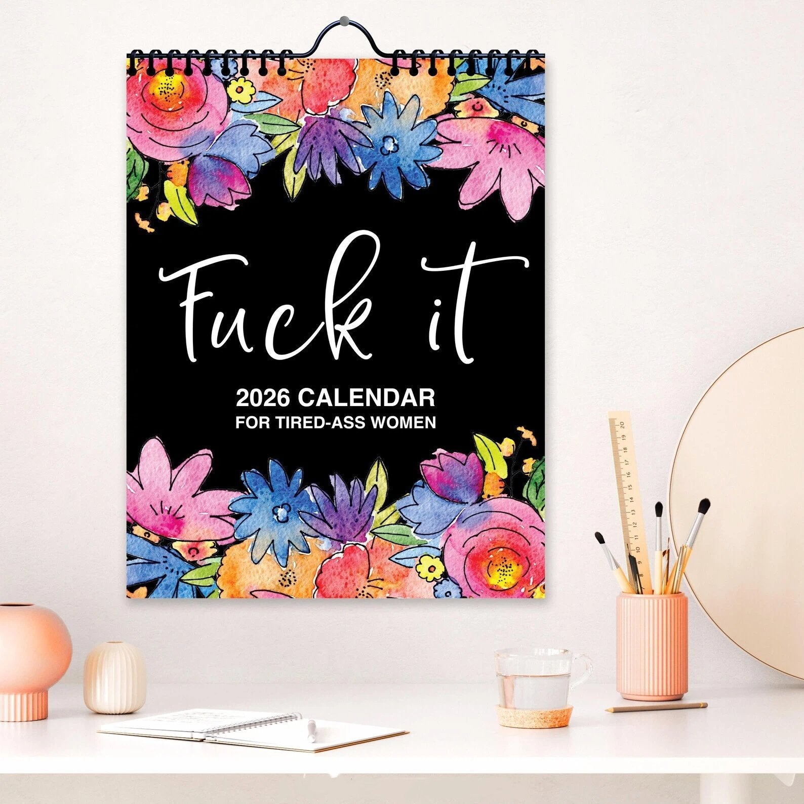 🏆Christmas Pre Sale 49% OFF - Here We F*cking Go Again: 2026 Swear Calendar for Tired-Ass Women