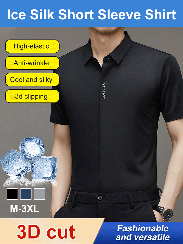 🔥Fliwos® Men's Ice Silk Quick-drying Business Shirt