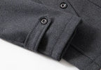 ⏳Time-Limited Special⏰Men's Business Woolen Coat Fashion Double Neck Medium And Long Woolen Coat