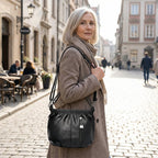 🎀2026 New Arrival🔥Casual Pleated Bucket Soft Leather Handbag Shoulder Bag