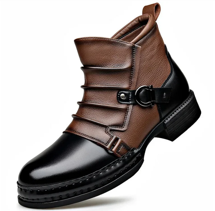 👢 60% OFF NOW! ⏰ Men‘s Genuine Leather Ankle Boots – Durable, Stylish & All-Day Comfort for Casual & Work 🔧