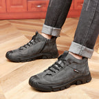 Limited-time 50% off⚡Men's Faux Wool Lining Leather Sneaker