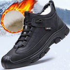 Limited-time 50% off⚡Men's Faux Wool Lining Leather Sneaker