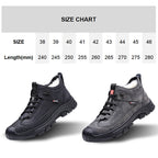 Limited-time 50% off⚡Men's Faux Wool Lining Leather Sneaker