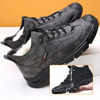 Limited-time 50% off⚡Men's Faux Wool Lining Leather Sneaker