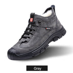 Limited-time 50% off⚡Men's Faux Wool Lining Leather Sneaker