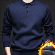 🔥New Hot Sale🔥Men's Lightweight & Warm Casual Basic Collared Knit Sweater