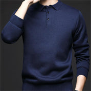 🔥New Hot Sale🔥Men's Lightweight & Warm Casual Basic Collared Knit Sweater