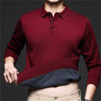 🔥New Hot Sale🔥Men's Lightweight & Warm Casual Basic Collared Knit Sweater