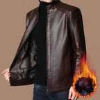 🔥Hot Sale Offers-Men’s Warm Plush Lining Leather Jacket