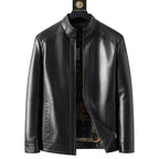 🔥Hot Sale Offers-Men’s Warm Plush Lining Leather Jacket
