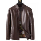 🔥Hot Sale Offers-Men’s Warm Plush Lining Leather Jacket