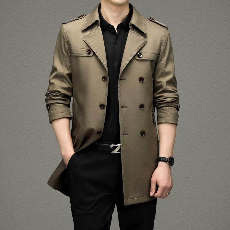 ✈️Free shipping✈️ Men's Double Breasted Trench Coat🧥