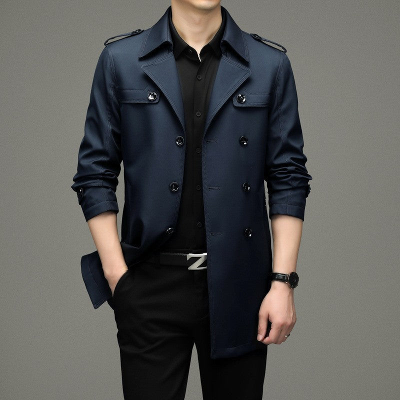 ✈️Free shipping✈️ Men's Double Breasted Trench Coat🧥