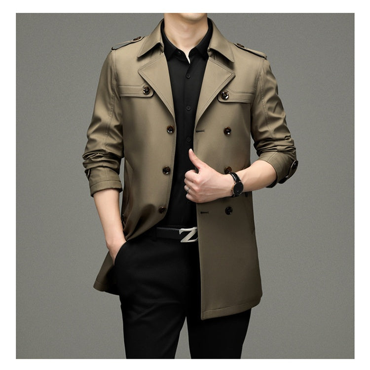 ✈️Free shipping✈️ Men's Double Breasted Trench Coat🧥