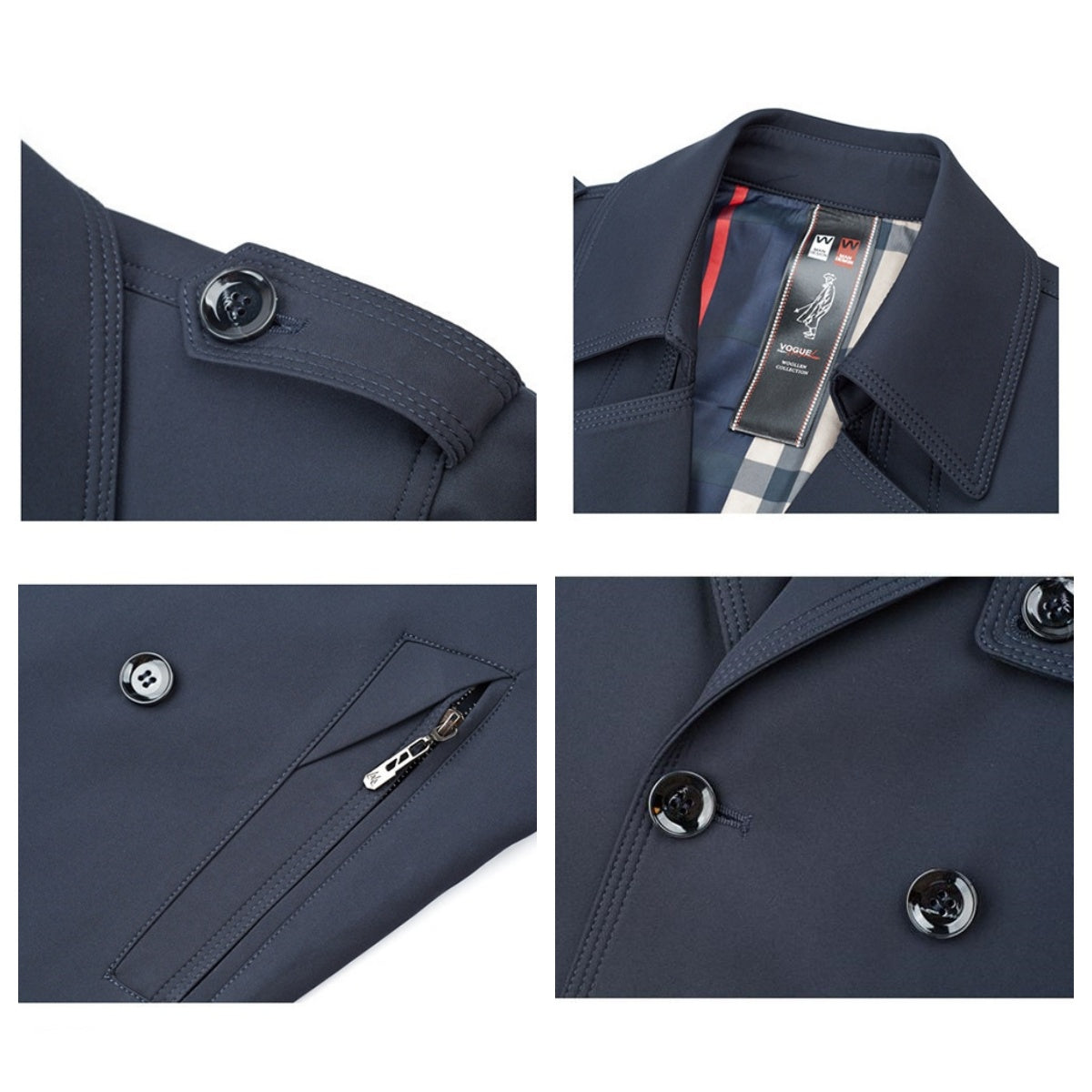 ✈️Free shipping✈️ Men's Double Breasted Trench Coat🧥