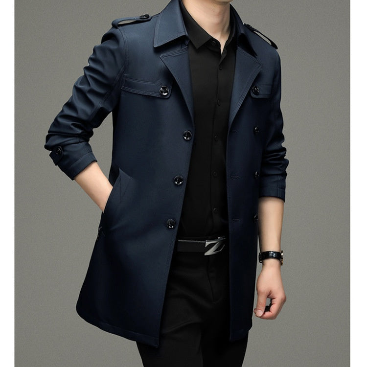 ✈️Free shipping✈️ Men's Double Breasted Trench Coat🧥