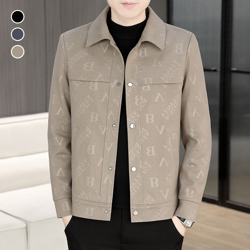 ✨New Arrival✨Men's Warm and Comfortable Lapel Wool Jacket