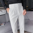 🔥2025 HOT SALE🔥✨Fliwos Men's Solid Color Straight Casual Trousers