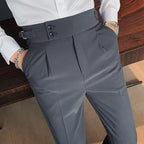🔥2025 HOT SALE🔥✨Fliwos Men's Solid Color Straight Casual Trousers
