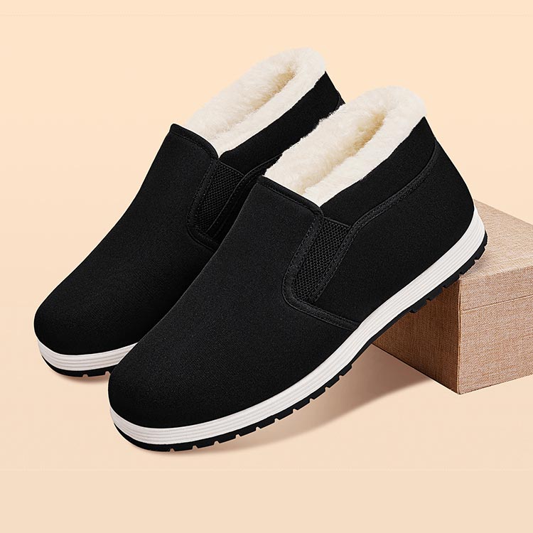 Men's Super Warm Faux Fur Lined Anti-slip Cotton Shoes【BUY 2 GET FREE SHIPPING】