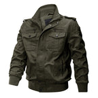 💥Exceptionally high quality-Men's Military Stand Collar Zipper Jacket
