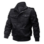 💥Exceptionally high quality-Men's Military Stand Collar Zipper Jacket