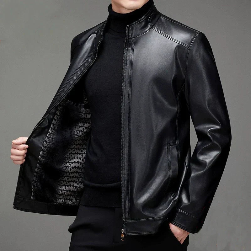 🔥2025 HOT SALE🔥 Men's Casual PU Leather Jacket