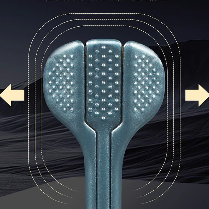 Three-Sided Toothbrush with Soft Bristles for Superior Clean