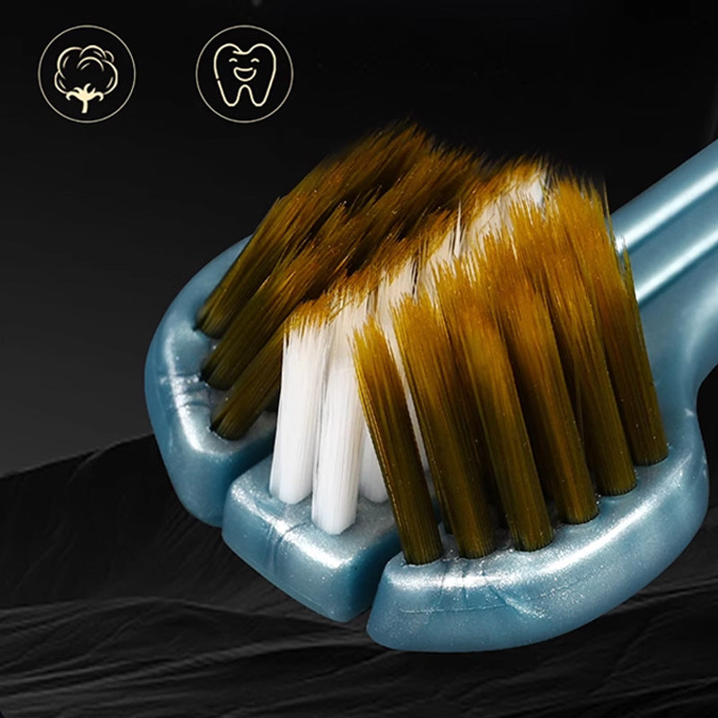 Three-Sided Toothbrush with Soft Bristles for Superior Clean