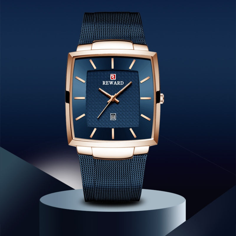 🔥Christmas Limited-Time Sale🔥Men’s Ultra-thin Square Mesh Belt Quartz Watch